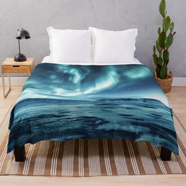 Item preview, Aurora Borealis Frozen Plains Art designed and sold by QuantumDrift.