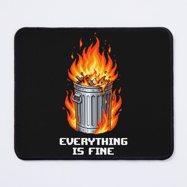 Item preview, Retro Pixel Dumpster Fire - Chaotic Hot Mess Tee designed and sold by artistastshirt.
