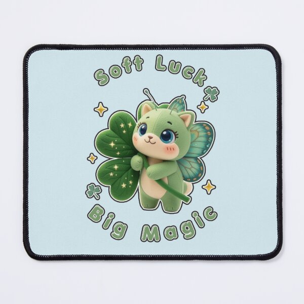 Item preview, Caterfly Magic Soft Luck Aesthetic Cat designed and sold by CloudyCatArt.