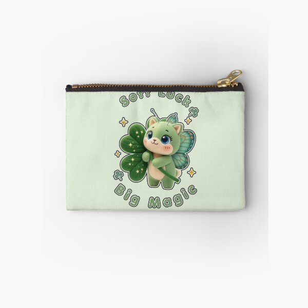 Item preview, Caterfly Magic Soft Luck Aesthetic Cat designed and sold by CloudyCatArt.