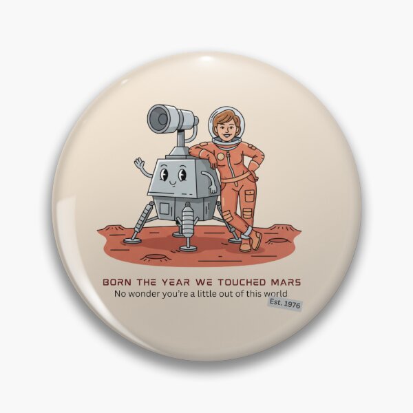 Item preview, Born the Year We Touched Mars – Funny 50th Birthday Viking 1 Gift | Woman designed and sold by Skaldcraft.
