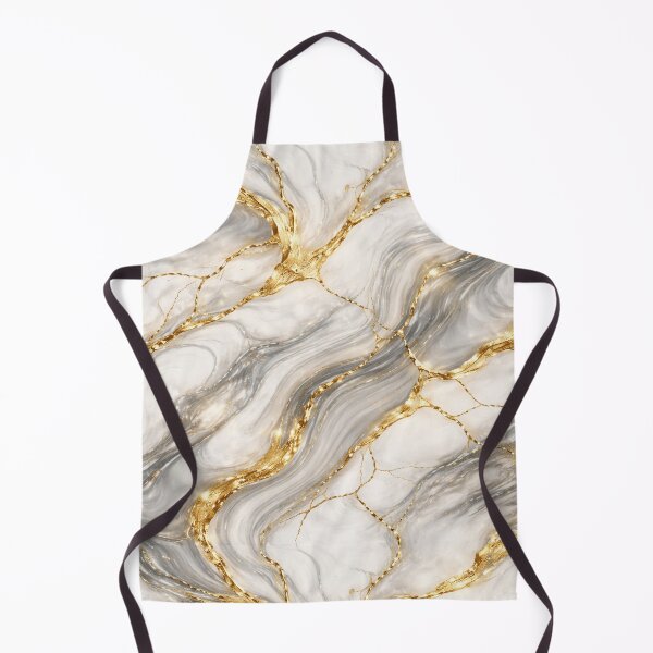 Item preview, Sophisticated White and Gold Swirl Marble - Kintsugi Stone Texture designed and sold by OpenDreamArts.