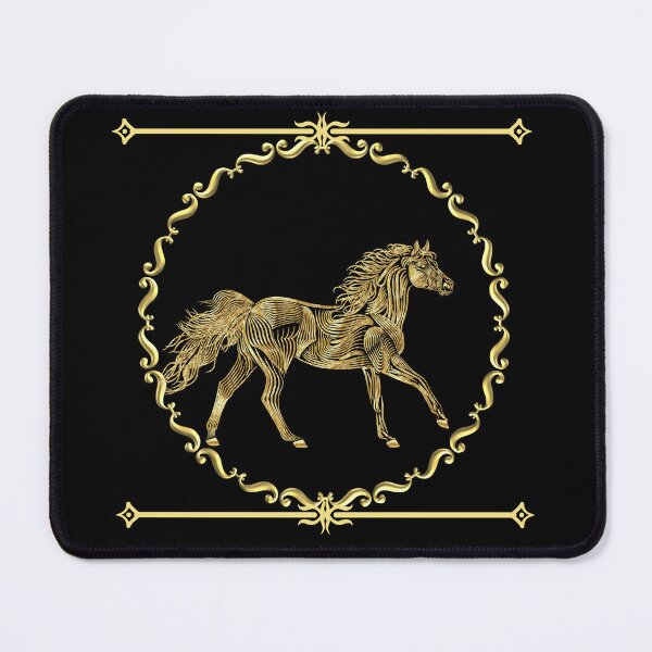 Item preview, Golden Horse Elegant Frame Vintage Luxury Art designed and sold by Phitwhim.