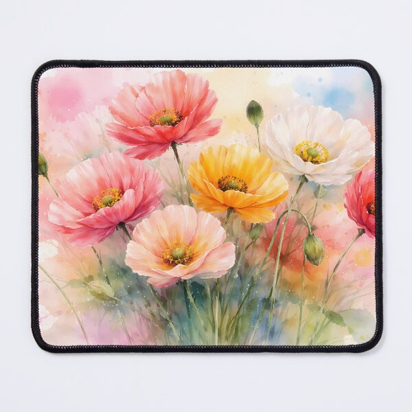 Item preview, Vibrant Watercolor Poppies designed and sold by cuprum.
