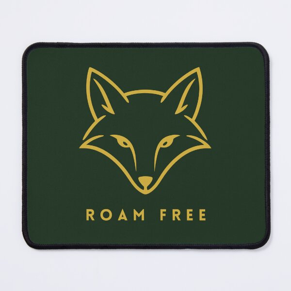 Item preview, Roam Free Gold Fox Forest Green Nature Design designed and sold by Slow Vibes Designs.