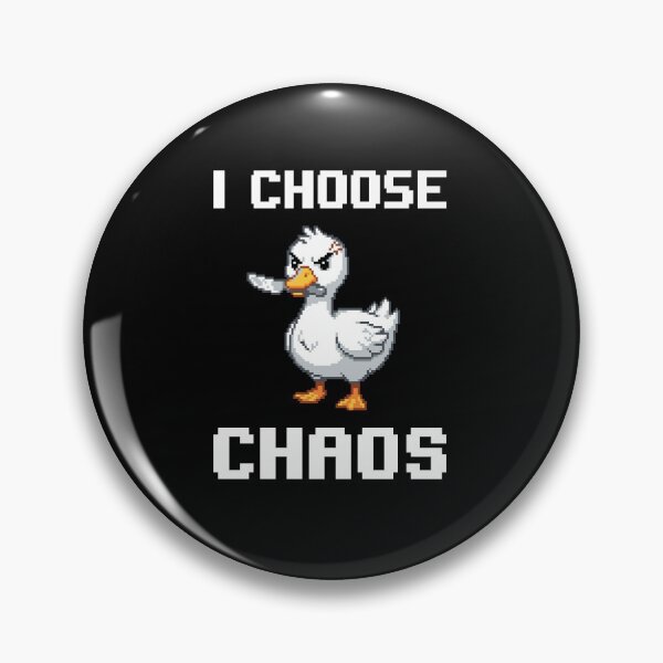 Item preview, Angry Pixel Duck with Knife - Chaotic Retro Bird Tee designed and sold by artistastshirt.