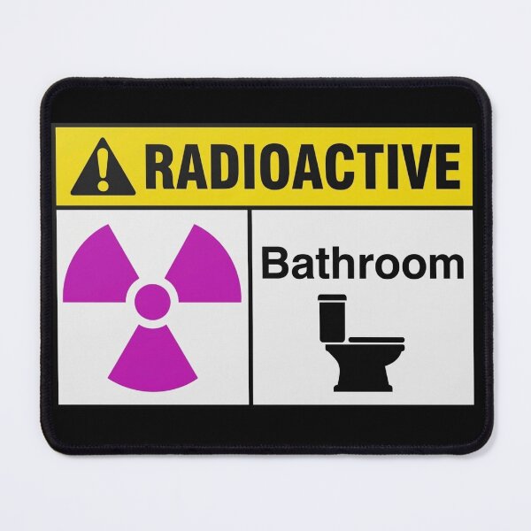 Item preview, Radioactive bathroom caution  designed and sold by unionpride.