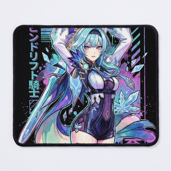 Item preview, Eula Lawrence Cryo Knight Vaporwave Synthwave Aesthetic Icon designed and sold by Senpaiwaves.