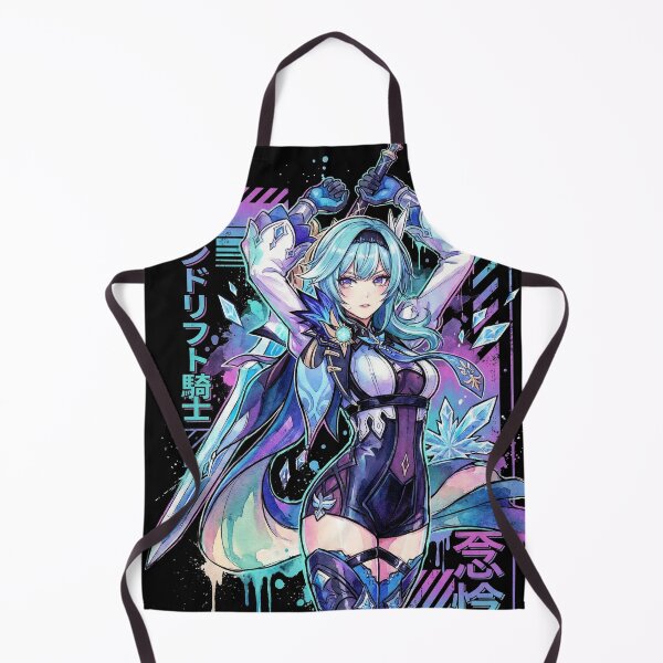 Item preview, Eula Lawrence Cryo Knight Vaporwave Synthwave Aesthetic Icon designed and sold by Senpaiwaves.