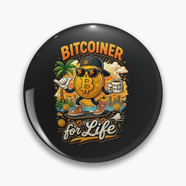Item preview, Bitcoiner de por vida: divertido diseño de Bitcoin Skater Crypto Design designed and sold by Conviction studio.