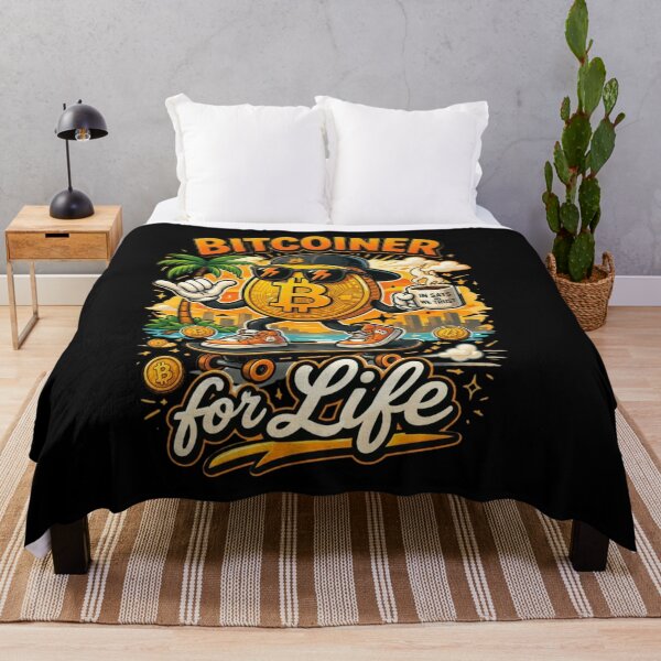 Item preview, Bitcoiner for Life – Funny Bitcoin Skater Crypto Design designed and sold by Conviction studio.