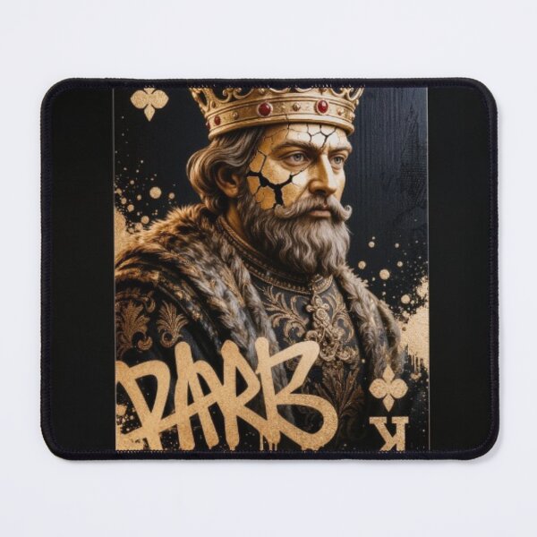 Item preview, Dark Gold King Playing Card Graffiti Luxury Street Art Print designed and sold by sayntastic.