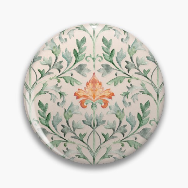 Item preview, Vintage Muted Florentine Botanical Damask  designed and sold by micklyn.