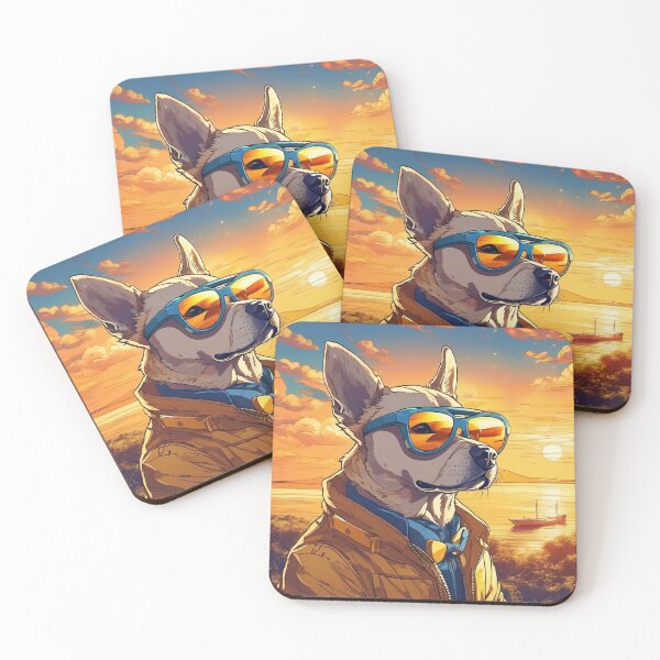Item preview, Sunset Sentinel: The Stylish Dog designed and sold by Eddy-Garcia.