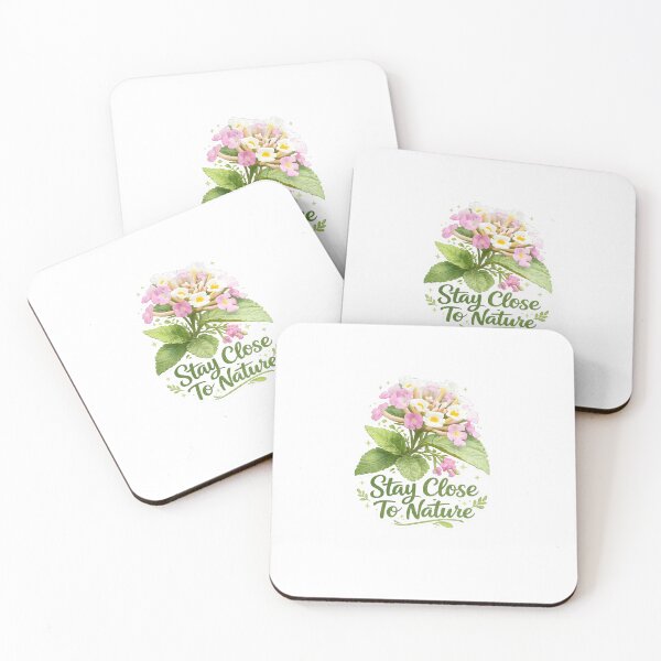 Item preview, Stay Close To Nature Flower  | Aesthetic Nature Quote Design designed and sold by Babadesign48.