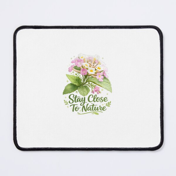 Item preview, Stay Close To Nature Flower | Aesthetic Nature Quote Design designed and sold by Babadesign48.