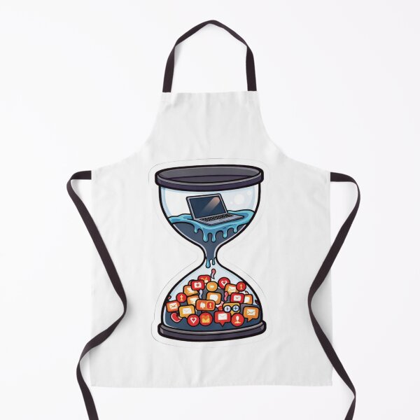 Item preview, Social Media Is Melting My Time Funny Digital Life Productivity Humor Design designed and sold by ZYNORAworld.