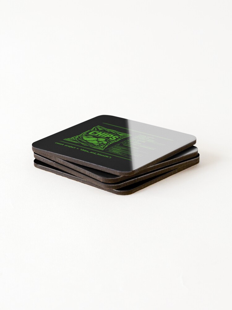 Thumbnail 4 of 5, Coasters (Set of 4), Programmer Terminal Hacking Retro Technology designed and sold by SplashTastic.