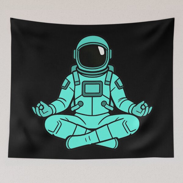 Item preview, meditating astronaut designed and sold by Henri Banks.