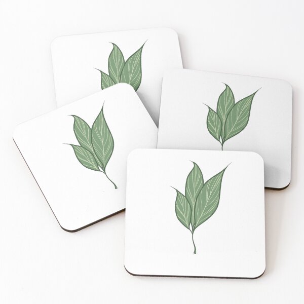 Item preview, Minimalist Green Leaf Drawing designed and sold by ByBlade.