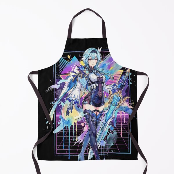 Item preview, Genshin Impact Eula Vaporwave Neon Palm Tree Sunset Design designed and sold by Senpaiwaves.