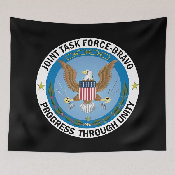Item preview, Joint Task Force - Bravo - Progess Through Unity X 300 designed and sold by Military Insignia Products.