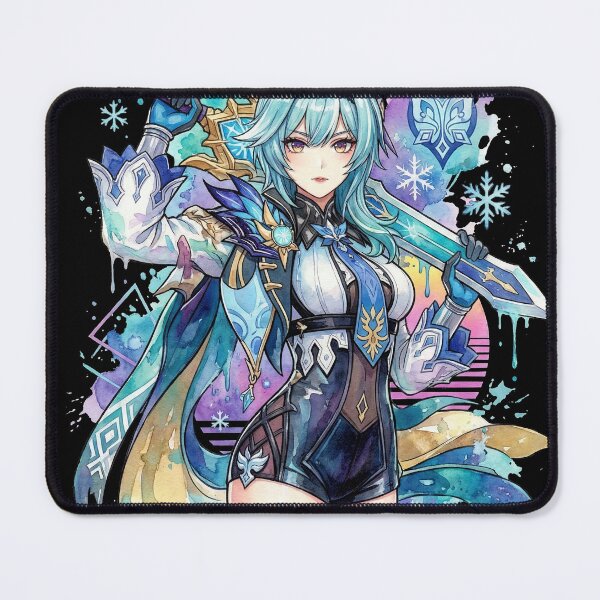 Item preview, Eula Lawrence Genshin Vaporwave CRT Low-Res Aesthetic Icon designed and sold by Senpaiwaves.