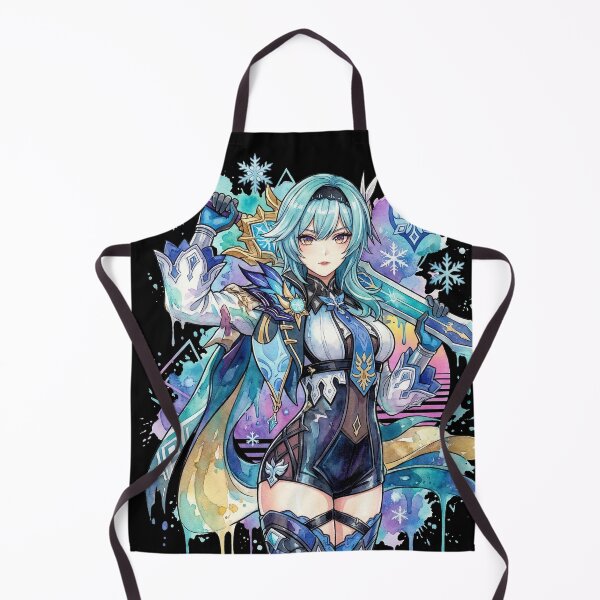 Item preview, Eula Lawrence Genshin Vaporwave CRT Low-Res Aesthetic Icon designed and sold by Senpaiwaves.