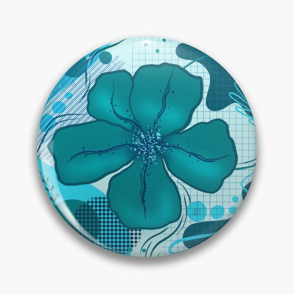 Item preview, Blue flower designed and sold by Vivinedrawsells.