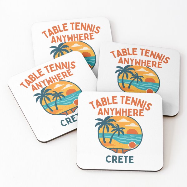 Item preview, Crete Table Tennis Anywhere - Mediterranean Sunset Beach Ping Pong T-Shirt designed and sold by OhMyPingCo.