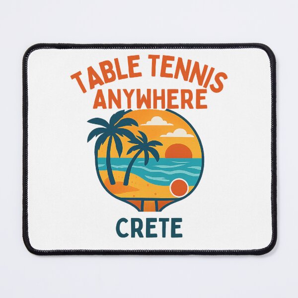 Item preview, Crete Table Tennis Anywhere - Mediterranean Sunset Beach Ping Pong T-Shirt designed and sold by OhMyPingCo.