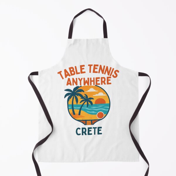Item preview, Crete Table Tennis Anywhere - Mediterranean Sunset Beach Ping Pong T-Shirt designed and sold by OhMyPingCo.
