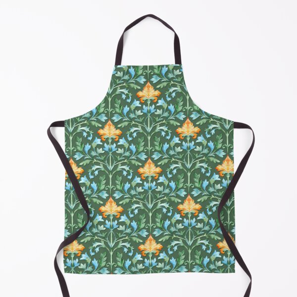 Item preview, Hand Painted Florentine Arabesque on Dark Green designed and sold by micklyn.