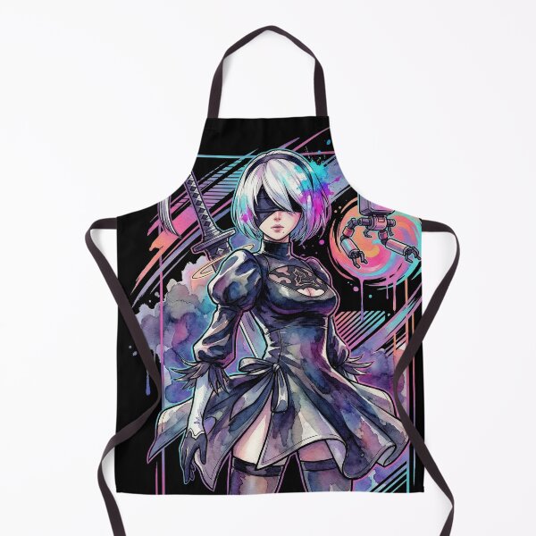 Item preview, NieR Automata 2B Vaporwave Aesthetic Neon Synthwave Design designed and sold by Senpaiwaves.