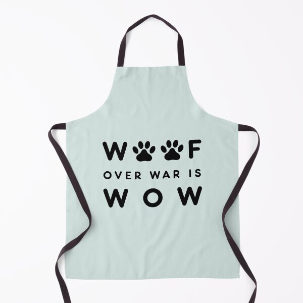 Item preview, Woof Over War Is WOW-  Peaceful Dog Lover Design ,Peace paws and Love Cute Inspirational Dog Lover Positive Design  designed and sold by Opalook.