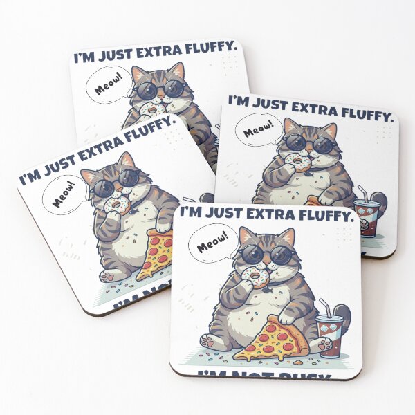 Item preview, Cool Fluffy Cat Junk Food Lover T-Shirt – Funny Chubby Cat Graphic designed and sold by WinDaRo.