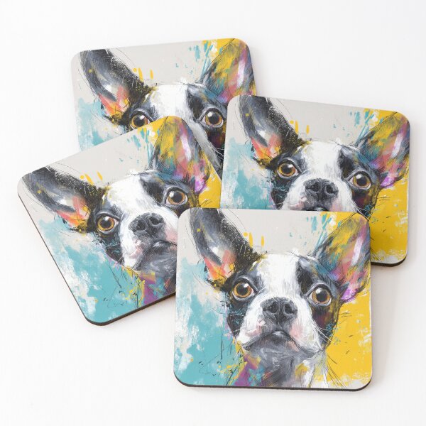 Item preview, Vibrant dog portrait art designed and sold by anytka.