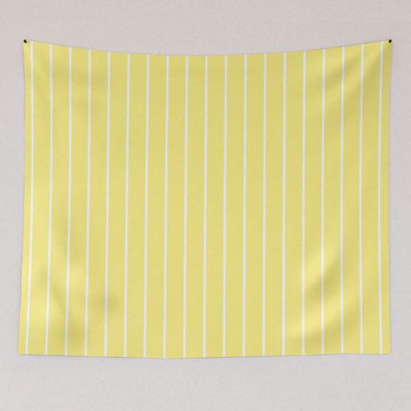 Item preview, Yellow And White Pinstripe Pattern designed and sold by pattern-archive.