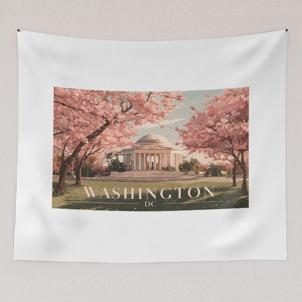 Item preview, Washington DC Painted Memorial Cherry Blossom Park designed and sold by Fenay Designs.