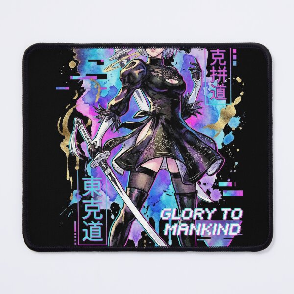 Item preview, 2B NieR Automata Vaporwave Synthwave Blindfold Aesthetic Icon designed and sold by Senpaiwaves.