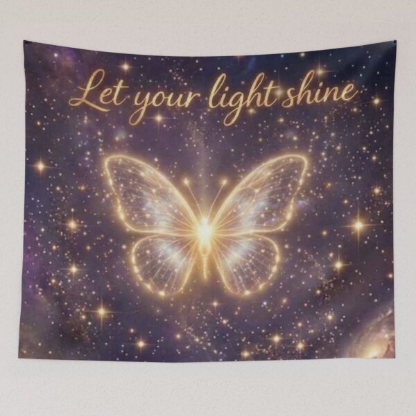 Item preview, Let Your Light Shine - Matthew 5:16 Christian Butterfly designed and sold by lindalifepeace.