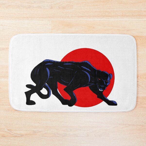 Item preview, Black panther on a red circle designed and sold by TomiAx.