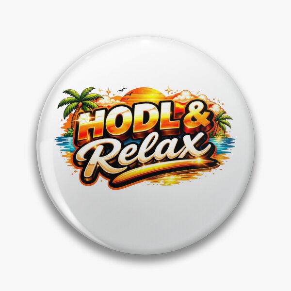 Item preview, HODL & Relax – Bitcoin Beach Sunset Crypto Lifestyle Design designed and sold by Conviction studio.