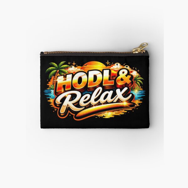 Item preview, HODL & Relax – Bitcoin Beach Sunset Crypto Lifestyle Design designed and sold by Conviction studio.