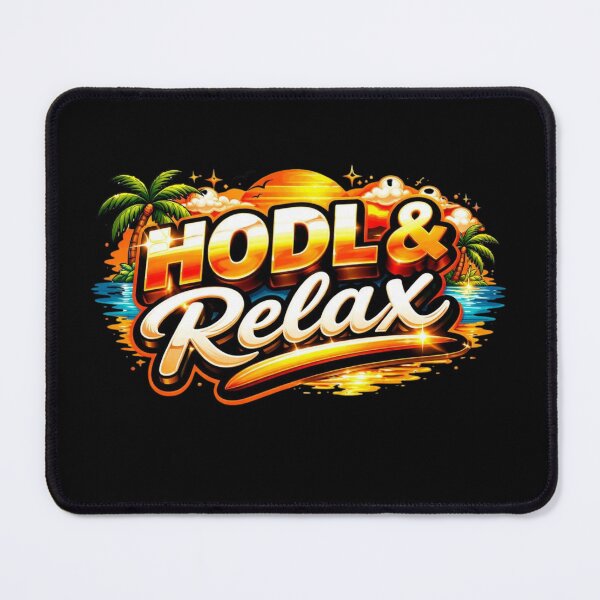 Item preview, HODL & Relax – Bitcoin Beach Sunset Crypto Lifestyle Design designed and sold by Conviction studio.