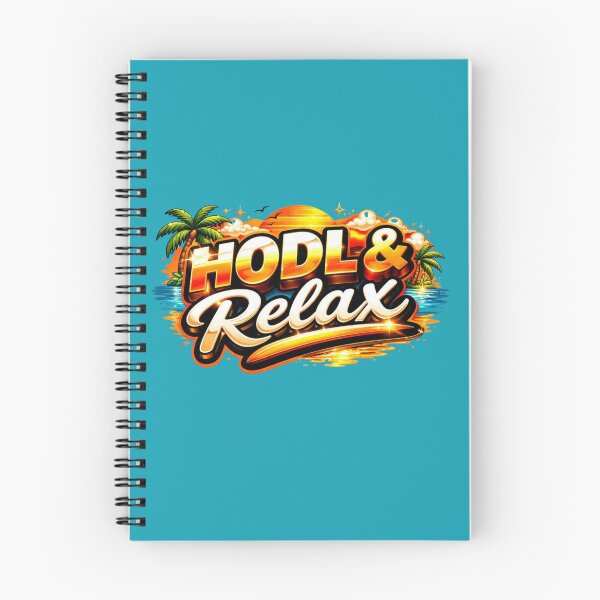 Item preview, HODL & Relax – Bitcoin Beach Sunset Crypto Lifestyle Design designed and sold by Conviction studio.