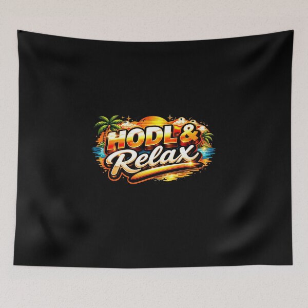 Artikelvorschau, HODL & Relax – Bitcoin Beach Sunset Crypto Lifestyle Design entworfen und verkauft von Conviction studio.