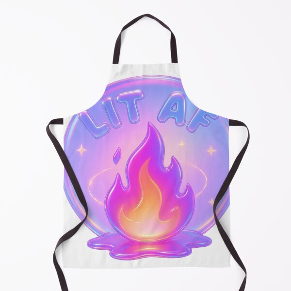 Item preview, LIT AF Neon Flame Aesthetic design designed and sold by Vibe Candy studio..