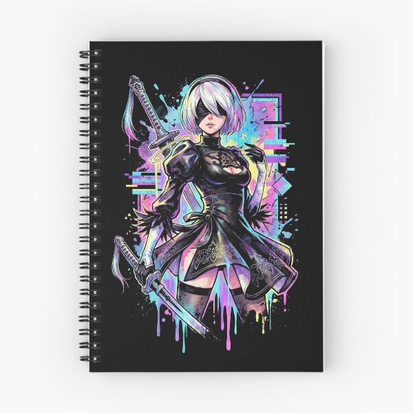 Item preview, NieR Automata 2B Vaporwave CRT Glitch Effect Art designed and sold by Senpaiwaves.
