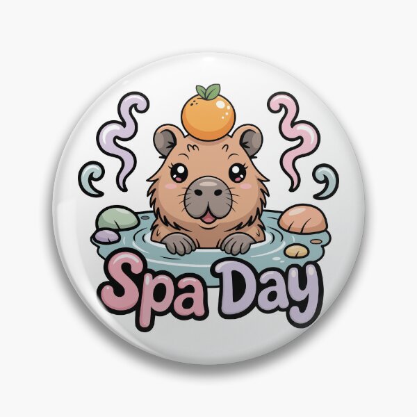 Item preview, Capybara Spa Day – Cute Kawaii Animal Relax Self Care Vibes designed and sold by OlGe.